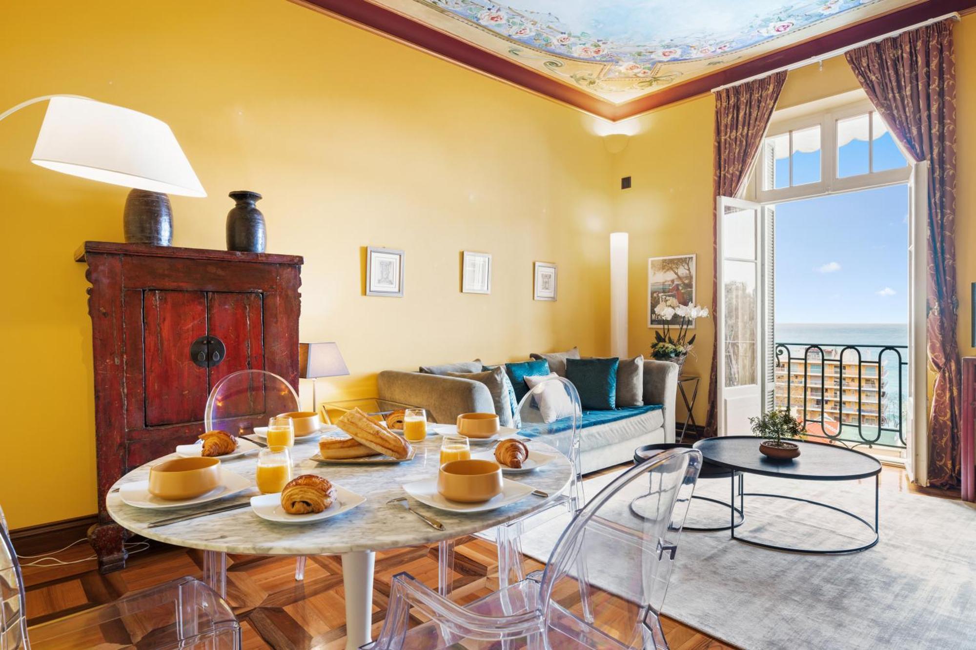 شقة Le Coq Tersling - Residential Parking - Ac - Sea View مينتون المظهر الخارجي الصورة
