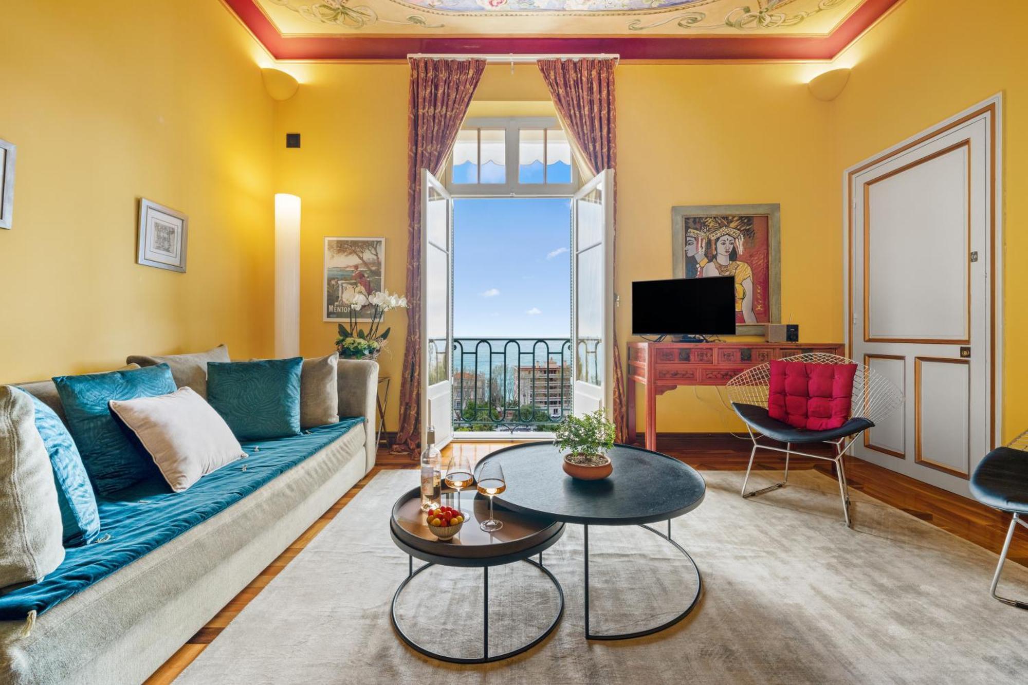 شقة Le Coq Tersling - Residential Parking - Ac - Sea View مينتون المظهر الخارجي الصورة
